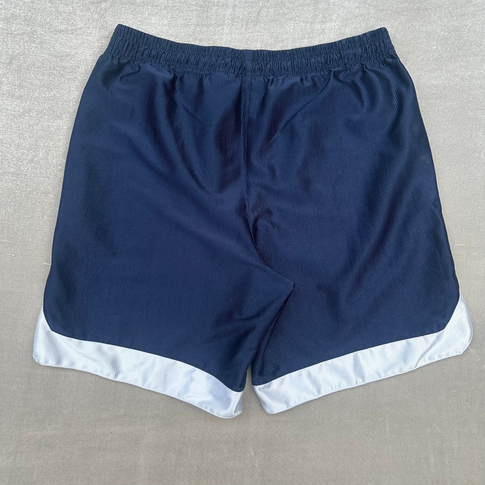 Vintage Nike Basketball Shorts Men's Large Navy White Y2K Swoosh Athletic - Picture 9 of 9